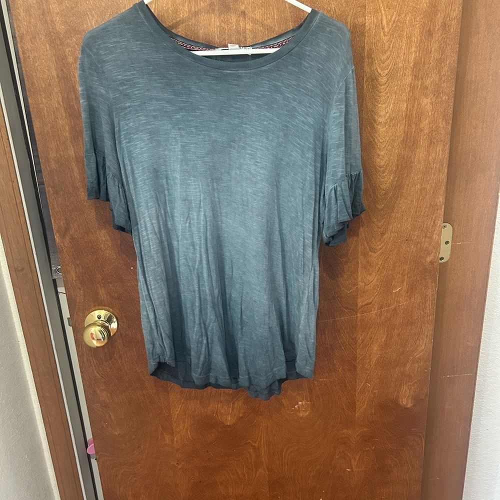 Knox Rose Gray Relaxed Blouse